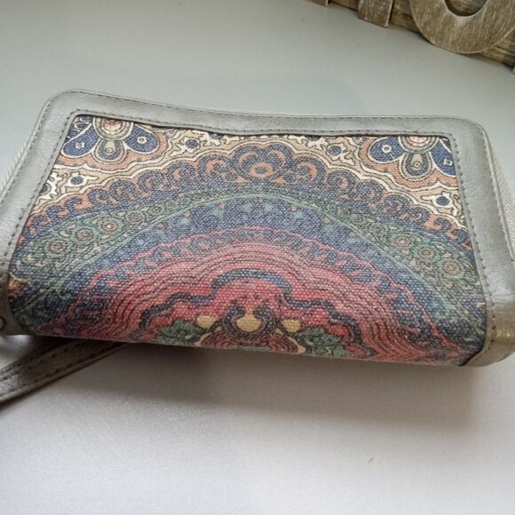 Multicolor Wallet Double Zipper Card Holder - Picture 6 of 12